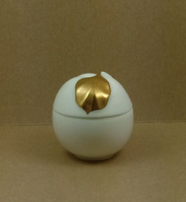 narumi bone china scatola tonda porcellana con froglia oro ø 6 x 6,5 cm