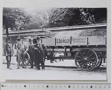 41548 Foto d'epoca 923 - G. Daimler e W. Maybach con un camion Daimler 5t - 1898