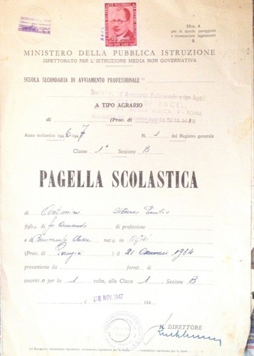 Pagella pro vittime - pagella,,