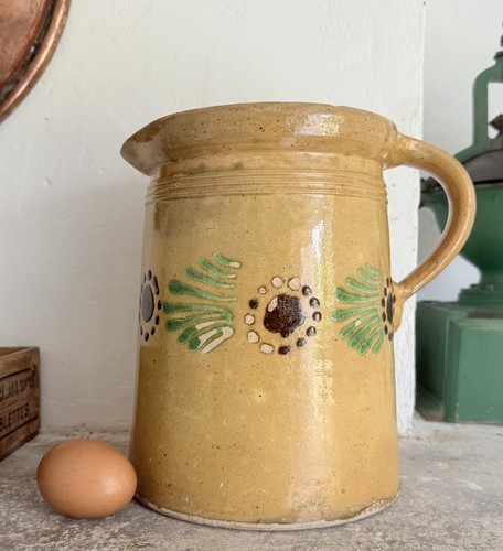 Brocca terracotta decorata - brocca,