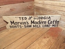 Antica insegna casetta in