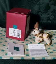 THUN ® 2021 RENNA BIANCA ORO ADDOBBO NATALE IN SCATOLA E CERTIFICATO ART.S479A83