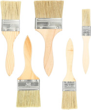 Set Pennelli Pittura 5 Pezzi – Pennello Pittura E Pennello per Legno Con Manico 