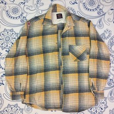 FLANELLA INDIAN MOTOCYCLE VINTAGE BIKER MADE IN ITALY MISTO COTONE GRUNGE 