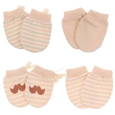  4 Pairs Guanti Neonata