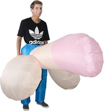 Costume Gonfiabile Adulto Vestito Abito Pene Festa Carnevale Halloween Cosplay