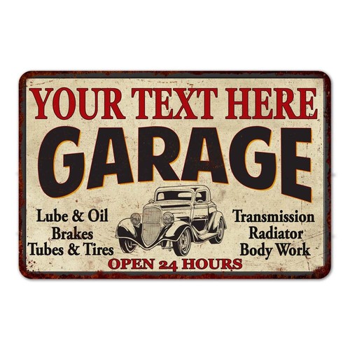 Insegna personalizzata garage - insegna,
