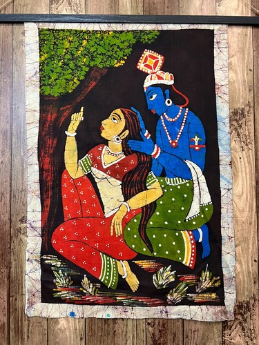 Quadro batik indiano - batik, vintage
