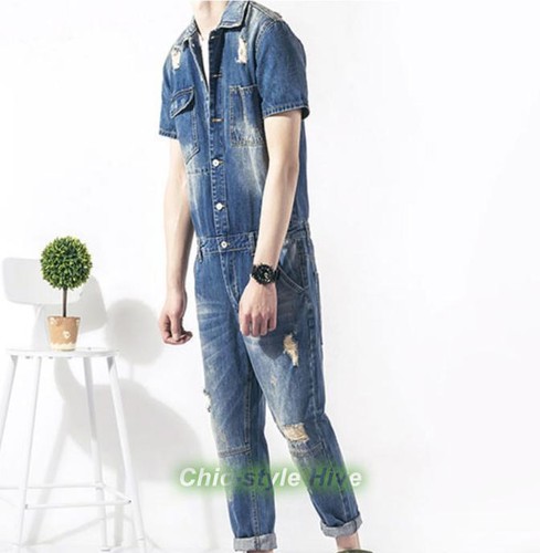 Salopette uomo denim foro