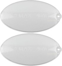 2 Electrolux Indesit Whirlpool Smeg Cappa Cucina Forma Ovale Lampadina Diffusore Luce 