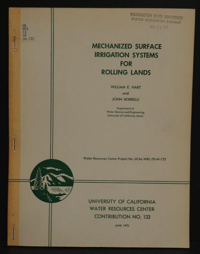 Mechanized surface irrigation - mechanized,