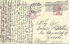 1922 ITALIA PUBBLICITÀ CARTOLINA CANCELLERIA COPERTINA COMPAGNIA DI NAVIGAZIONE NAZIONALE