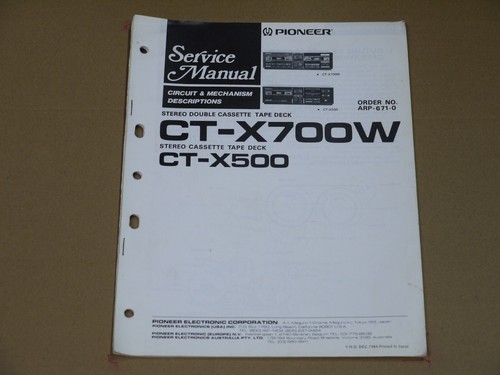Manuale servizio originale - servizio,