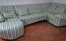 Divano Con Penisola 7 Posti Con Fodera Sartoriale Lavabile