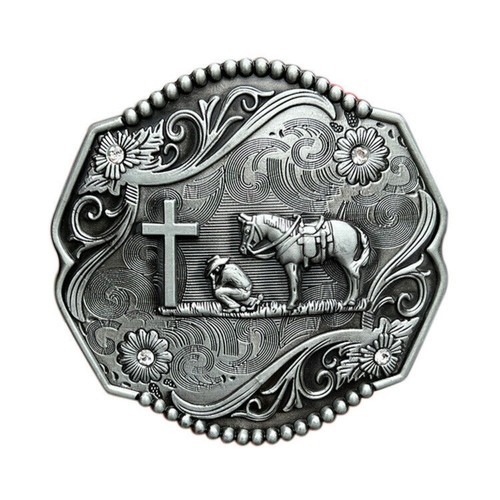 Fibbia cintura cowboy - , western