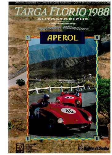 Targa florio autostoriche 1988 - targa,