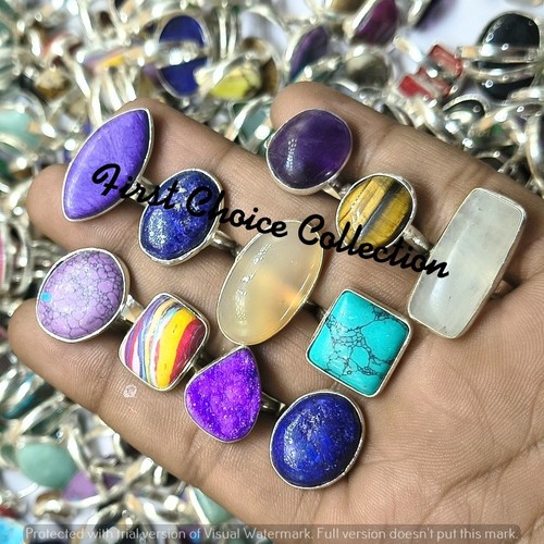 Anelli charoite mix pietre - anelli, &
