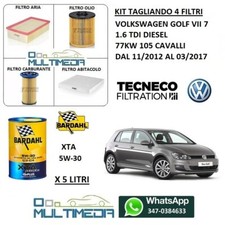 TAGLIANDO 4 FILTRI OLIO