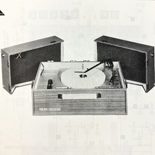 Giradischi Phonola 1968 3104A Schema Manuale di Servizio Vintage Originale