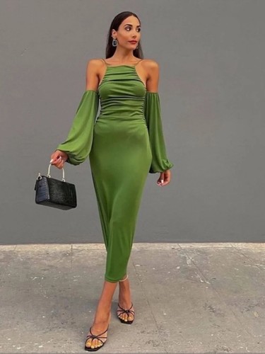 Abito midi zara - midi,