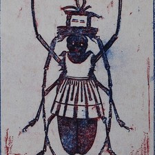 Max Ernst litografia a colori