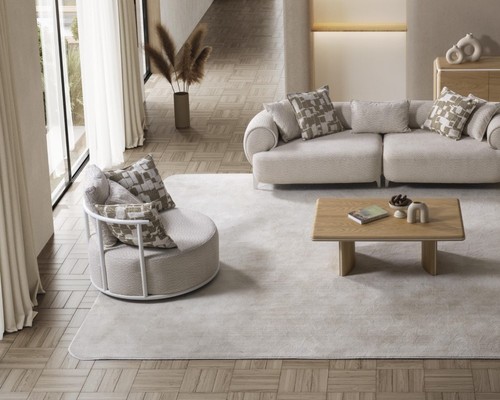 Poltrona moderna beige - , in