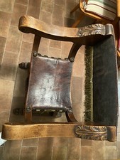 Vintage sedia/poltrona savonarola Dantesca XIX Secolo