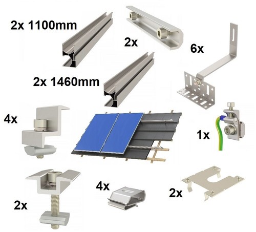 Kit montaggio tetto - in, tegole