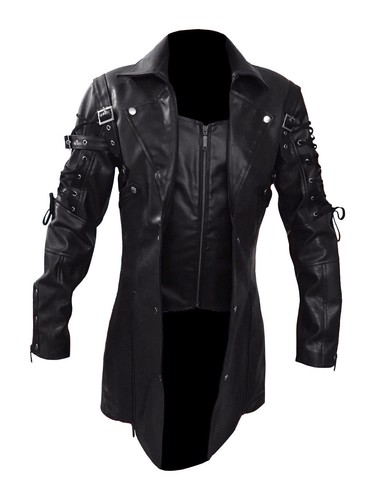 Trench coat uomo nero marrone
