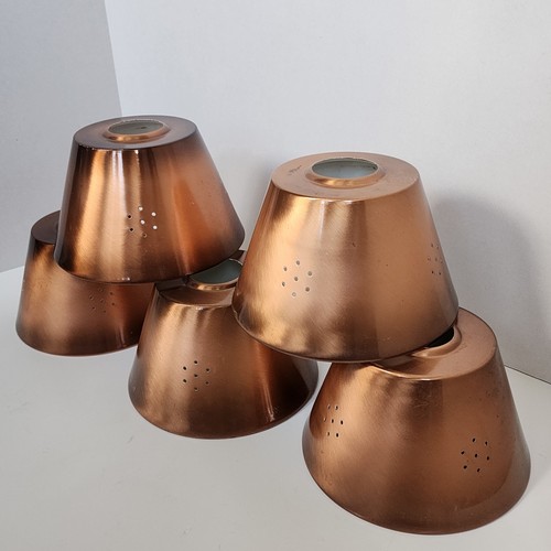 Paralumi luminosi vintage rame