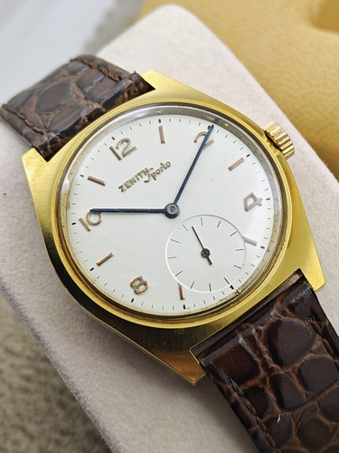 Zenith sporto gold plated - zenith, 35mm