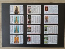 LOTTO di N. 12 calendari tascabili (anni vari) NUOVI.