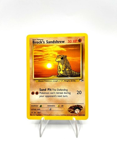 Carta pokemon brock - carta, brock's