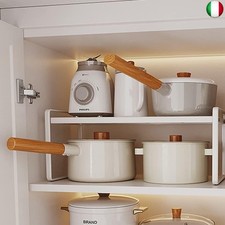 BAIEUEJO Cucina Organizer,mensole cucina con tappetino antiscivolo,salvaspazio