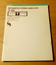 SONY TA1010 - MANUALE