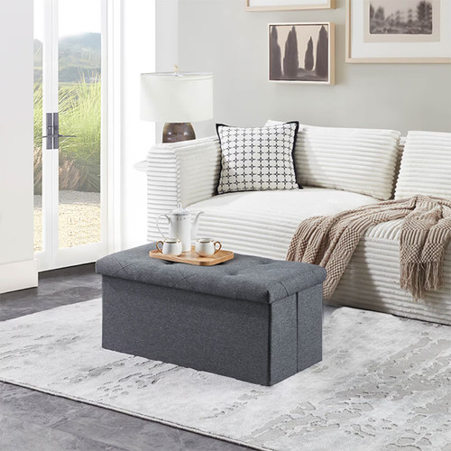 Panca ottomana contenitore - , 35"
