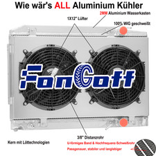 2 file radiatore + ventola per