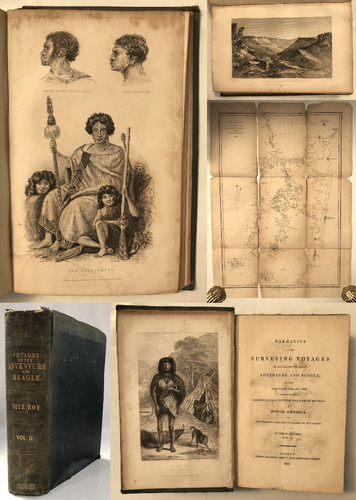 1839 fitzroy voyages - fitzroy, of