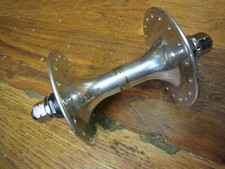 NOS VINTAGE MICHE PRIMATO 32H FLANGIA ALTA 100 BULLONI PISTA MOZZO PISTA - ARGENTO