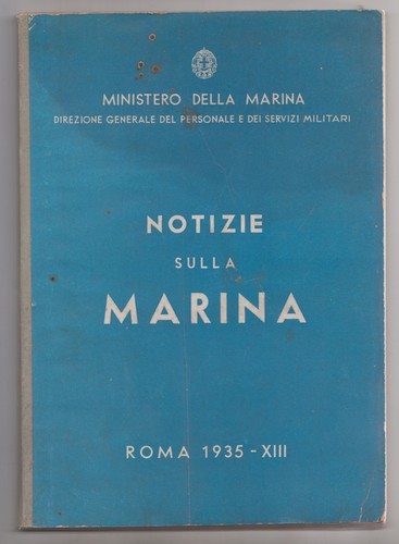 Notizie sulla marina 1935 - sulla,