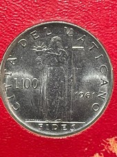 Moneta VATICANO 100 Lire 1961