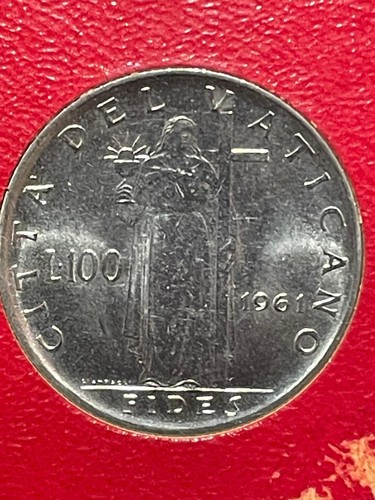 Moneta vaticano 100 lire - moneta, 1961