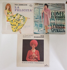 LOTTO 6x IVA ZANICCHI 7" 45 giri disco vinile