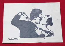 Banksy quadro e disegno su