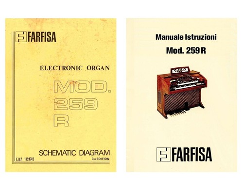 Farfisa 259 coronet service - r,