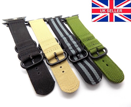 Cinturino orologio nero anelli
