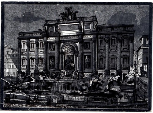 Roma 1965 fontana trevi - 1965, di