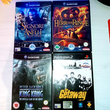 LOTTO IL SIGNORE DEGLI ANELLI GAMECUBE PAL CON KING KONG E THE GETAWAY CIB