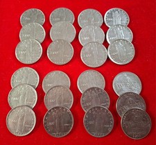 CITTA' DEL VATICANO 100 LIRE 1955 1956 1957 1959 1960 1961 1962 LOTTO 24 MONETE