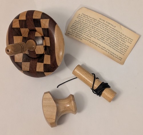 Trottola legno artigianale - in,